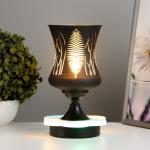 Аромалампа с подсветкой «Листья» GU10 35 Вт+RGB черный 11?11?23 см