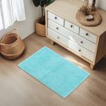 Коврик для дома Доляна «Букли», 50?80 см, голубой