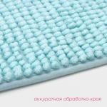 Коврик для дома Доляна «Букли», 50?80 см, голубой