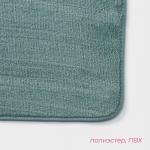 Коврик для дома Доляна «Софт», 50?80 см, бирюзовый