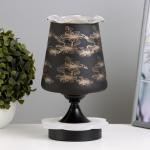 Аромалампа с подсветкой «Цветы» E14 40 Вт +RGB черный 12.5?12.5?23 см