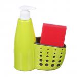 Диспенсер для жидкого мыла 16*7*19см с губкой в комплекте, пластик (441-108)