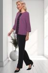 Блуза классического стиля бл0170132 т.сирень
