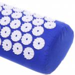 Акупунктурный набор (коврик игольчатый 64х40х2 см и валик 37х15х10 см в сумочке), синий