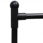 Вешалка гардеробная напольная на колёсах двойная ПЕРФЕКТХАУС, цвет черный, нагрузка до 25 кг, 152*45*75см