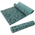 Коврик для йоги 8 мм 173х61 см "Ритм" с принтом ПВХ, в ассортименте