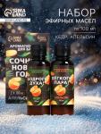 Новогодний набор ароматизаторов «Сочного Нового Года», в подарочной коробке, апельсин, кедр, 2 шт. по 100 мл