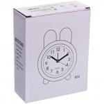 Будильник Зайка 12*10*4см, микс цветов