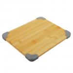 Доска разделочная 27*22*1,5см бамбук, силикон (851-186)