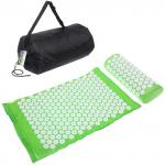 Акупунктурный набор (коврик игольчатый 64х40х2 см и валик 37х15х10 см в сумочке), зеленый
