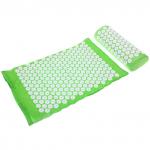 Акупунктурный набор (коврик игольчатый 64х40х2 см и валик 37х15х10 см в сумочке), зеленый
