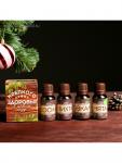 Новогодний набор эфирных масел «Крепкого здоровья», сосна, пихта, эвкалипт, мята, 4 шт. по 15 мл
