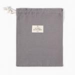 Мешочек текстильный «Этель» ECO, 27?34 см, 70% хлопок, 30% лён, 190 г/м?, серый