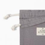 Мешочек текстильный «Этель» ECO, 27?34 см, 70% хлопок, 30% лён, 190 г/м?, серый