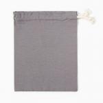 Мешочек текстильный «Этель» ECO, 27?34 см, 70% хлопок, 30% лён, 190 г/м?, серый