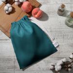 Мешочек текстильный «Этель» Home collection, 27?34 см, 45% лён, 55% хлопок, изумрудный