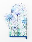 Варежка - прихватка «Этель» Blue flowers, 20?28 см, саржа, 100% хлопок, ватин 250 г/м?