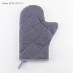 Варежка - прихватка «Этель» Christmas flowers, 20?27 см, саржа, 100% хлопок, ватин 250 г/м?