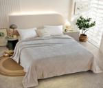 Плед велсофт ТМ "Все ДОМА/Vse DOMA" 150х200, "Ромб", цвет бежевый, БАМБУК, ролик