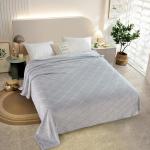 Плед велсофт ТМ "Все ДОМА/Vse DOMA" 150х200, "Ромб", цвет светло-серый, БАМБУК, ролик