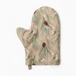 Варежка - прихватка «Этель» Spruce branches, 20?28 см, 100% хлопок, саржа 190 г/м?, ватин 250 г/м?