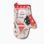 Варежка - прихватка новогодняя «Доляна. Игривого праздника», 20?28 см, ватин 250 г/м?