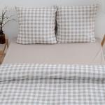 КПБ 'Традиция' евро, поплин, 100% хлопок, пл. 110 гр./кв.м., 'Клетка Виши' Пододеяльник 205*217, простыня 217*240, наволочка 70*70 (2 шт.)