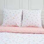 КПБ 'Традиция' 1,5 спальный, поплин, 100% хлопок, пл. 110 гр./кв.м., 'Романтика ВБ' Пододеяльник 146*217, простыня 150*217, наволочка 70*70 (2 шт.)