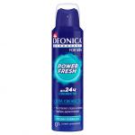 DEONICA FOR MEN Дезодорант Power Fresh , 150 мл (спрей) (6),(Vegan Formula)