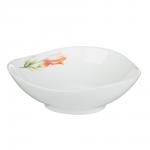 MILLIMI Лилия Салатник, опаловое стекло, 400мл, 15х6см, треугольная форма