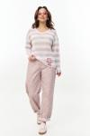 Брюки AVE RARA 4163/1 пыльно-розовый мрамор