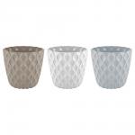 Горшок для цветов с поддоном "Wave", 1.4 л, d=14.5 см, микс цветов