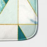 Коврик для ванной и туалета «Доляна. Малахит», 43?120 см, зелёный