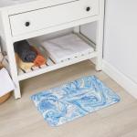 Коврик для ванной и туалета «Доляна. Небесный», 40?60 см, голубой