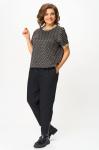 Блуза ANDINA CITY 3014-25 чёрный с бежевым