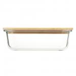 VETTA Контейнер для продуктов 1000мл, крышка бамбук, жаропрочное стекло