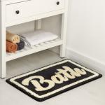 Коврик для ванной и туалета SAVANNA Bath, 50?80 см, чёрный