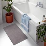 Коврик для ванной и туалета SAVANNA, полиэстер, 80?50 см, серый