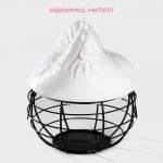 Ёмкость керамическая для хранения Доляна «Курочка», 22?20.5 см, белая