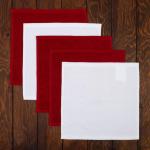 Полотенца махровые «Этель» Merry christmas, 30?30 см - 5 шт., 100% хлопок, 340 г/м?