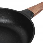 SATOSHI Карнуа Сковорода литая d28см, антипригарное покрытие Мрамор, индукция