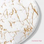 Коврик для дома Доляна «Золото», 60?60 см, бежевый