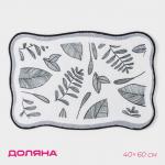 Коврик для дома Доляна «Ливьен», 40?60 см, белый