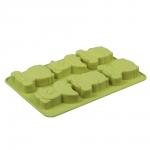 VETTA Форма для выпечки 6 ячеек 23,5х16х2см "Зверята", силикон, 3 цвета