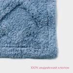 Коврик для дома Доляна «Нежность», 40?60 см, голубой