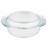 SATOSHI Кастрюля жаропрочная с крышкой, стекло, 26,7х22,7х10,6см, 2л