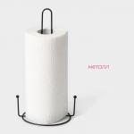 Держатель для бумажных полотенец настольный Доляна, 15?13.5?28 см, чёрный