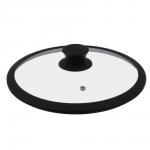 SATOSHI Крышка стекло/силикон с ручкой, 24см