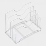 Держатель для крышек и разделочных досок Доляна, 26?16?22 см, белый