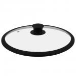 SATOSHI Крышка стекло/силикон с ручкой, 28см